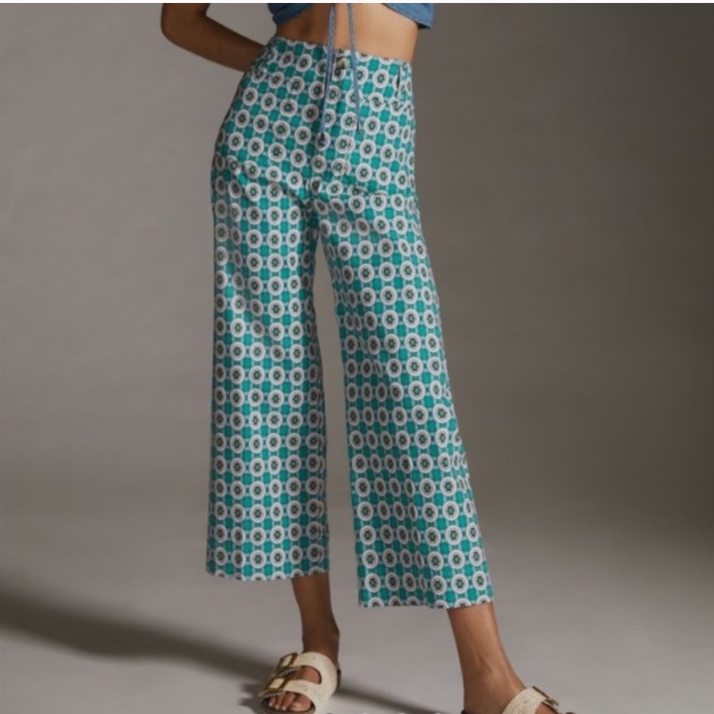 Anthro Maeve Colette Wide Leg Pants Size 30